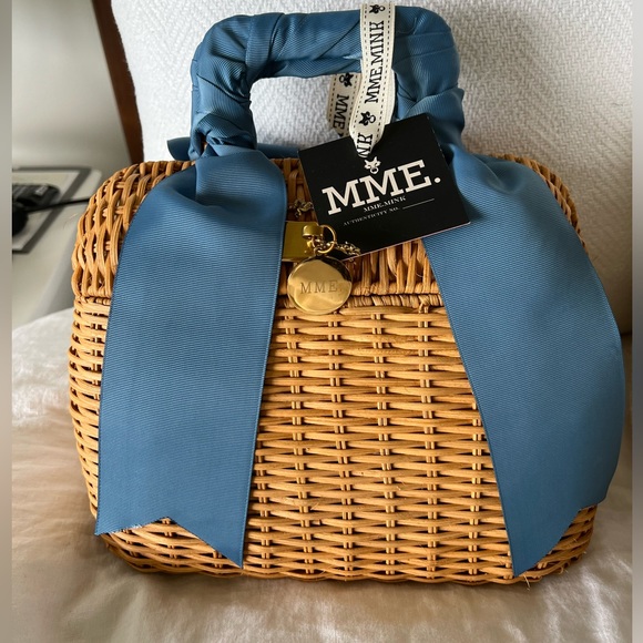 MME.MINK Handbags - New w/ tags ⚡️MME.MINK Croquet Tote in Cornflower